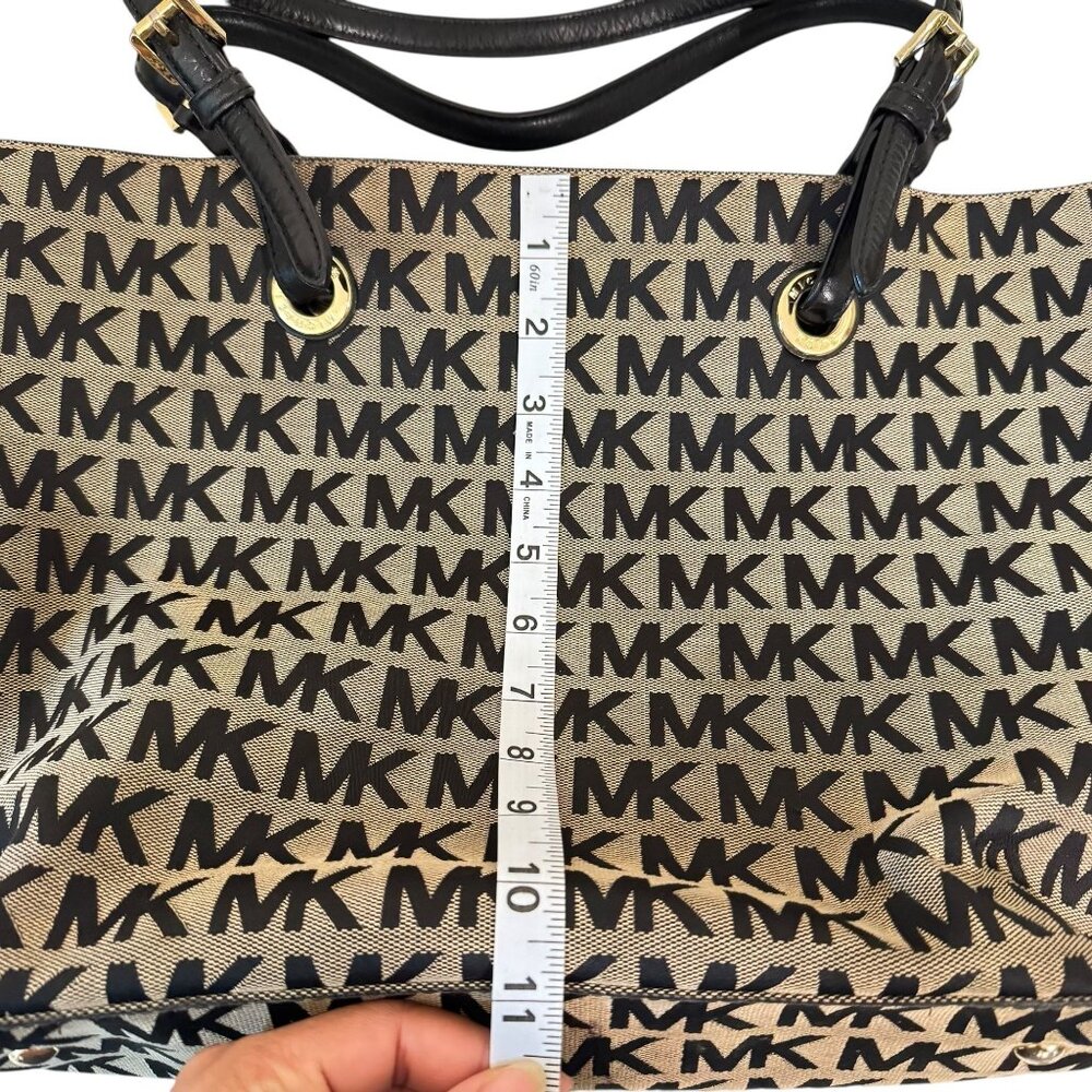 Michael Michael Kors Women's Brown Canvas Shoulder Bag - Picture 12 of 16